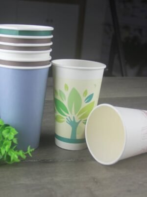 disposable paper coffee cup