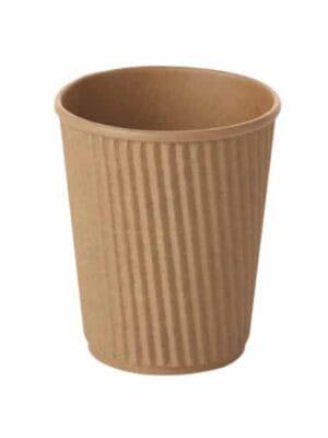 8oz KRAFT PAPER CORRUGATED CUP