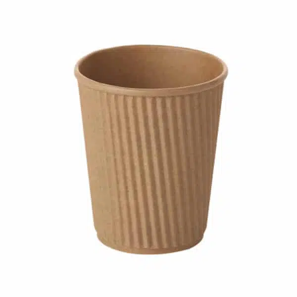 8oz KRAFT PAPER CORRUGATED CUP