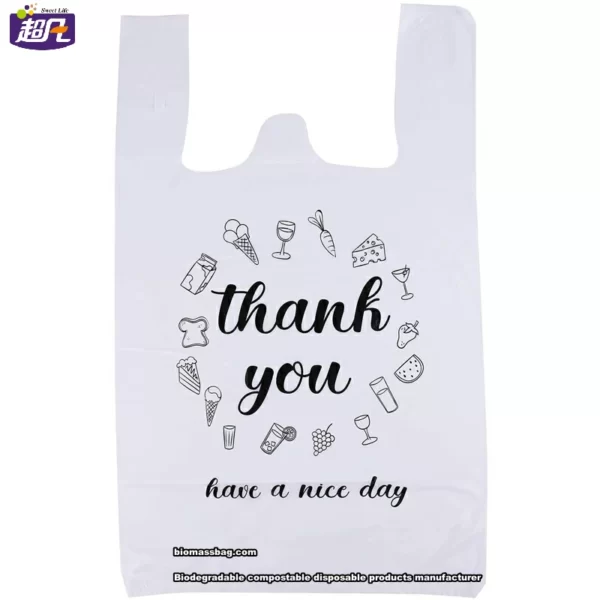 WHOLESALE PLA  BIODEGRADABLE  CORNSTARCH SHOPPING BAG - Image 2