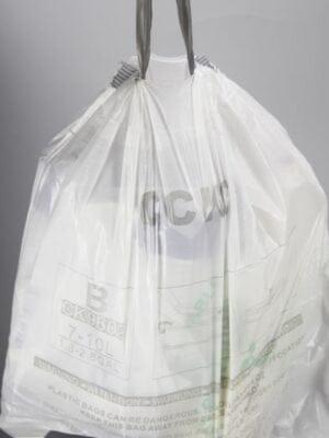 BIODEGRADABLE DRAWSTRING DISPOSABLE GARBAGE BAG