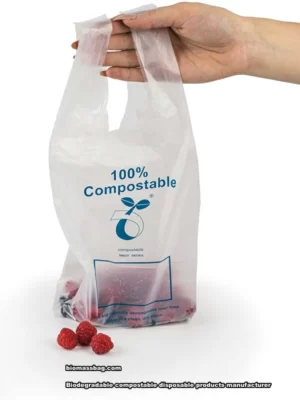 PLA biodegradable compostable shopping bags