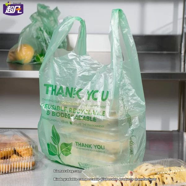 compostable biodegradable supermarket shopping bags