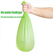 green garbage bags