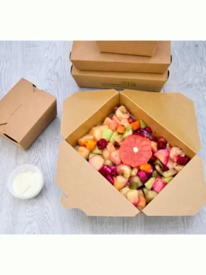 brown paper food container