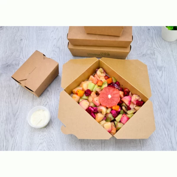 brown paper food container